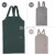 Cotton Solid Color Comprehensive Fabric Modern Simple Apron Home Kitchen Household Three-Color Sleeveless Adult Apron