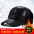 Hat Men's Autumn and Winter Cotton Hat Leather Peaked Cap Ear Protection Middle-Aged and Elderly Dad Thickened Warm Baseball Cap