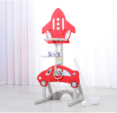 Children's Basketball Stand Indoor Adjustable Baby 1-2-3-6 Years Old Boy Home Shooting Frame Football Toy