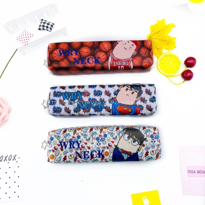 Cartoon Character Simple Student Pencil Case, Storage Bag