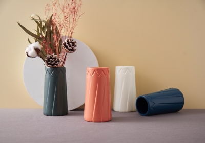 Long Vase Plastic Vase Cheap 4 Color Vase Ins Nordic Style Vase