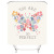 Graphic Customization Mildew Anti-Water 3D HD Digital Printing Butterfly Polyester Bathroom Shower Curtain and Had to Scrunch
