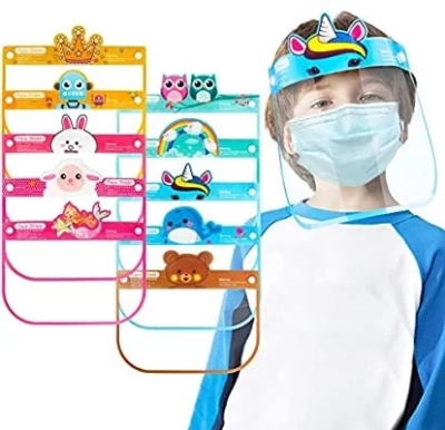 Children's Mask Anti-Droplet Protective Transparent Face Cover Anti-Fog Mask Student Child Isolation Hood CE Protective Mask