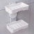 New Creative Rotational Soap Box Punch-Free Double Drawer Drain Soap Box Bathroom Two-Way Wall Hanging Soap Holder