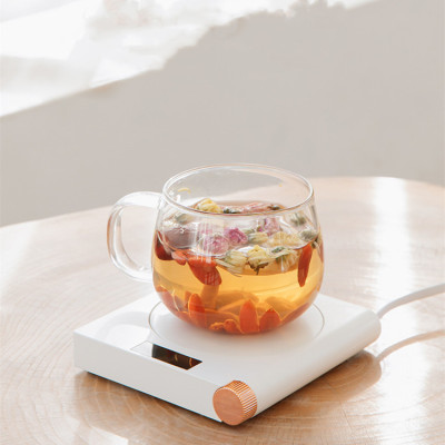 Touch Digital Display USB Warm Coaster 55 ° USB Heating Warm Coaster Constant Temperature All-Matching Insulated Coaster