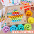 Wooden Children's Clipping Beads Puzzle Game Clamp Toy Training Baby Eating Hand-Eye Coordination Early Education Toys