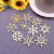 Wooden Crafts Customized Wooden Snowflake Pendant Decoration Customized Christmas Wooden Hollow Snowflake