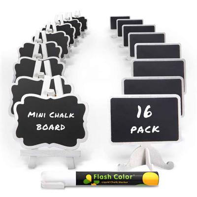 Wooden Mini Vertical Small Blackboard Wooden DIY Wedding Party Desktop Display Board Small Fresh Message Blackboard