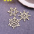 Wooden Crafts Customized Wooden Snowflake Pendant Decoration Customized Christmas Wooden Hollow Snowflake