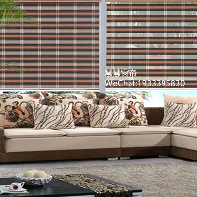 Customized Curtain Ready-Made Curtain Soft Gauze Shutter Triple Shade Double Roller Blind Day & Night Curtain Blinds