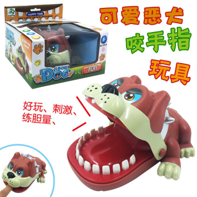 Hand-Biting Whole-Person Toy Cartoon Pet Dog Hand-Biting Sand Dog Dog Hand-Biting Game Novelty Toy Wholesale