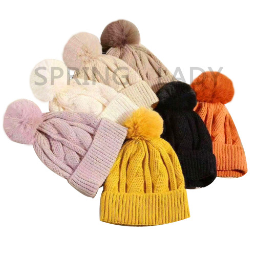 spring lady wool knitted autumn and winter hat cold-proof warm male and female baby cartoon hat cute hat children‘s hat