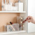 Simple Storage Box Can Be Used Side by Side to Expand Space Translucent Frosted Mirror Cabinet Lipstick Storage Shelf
