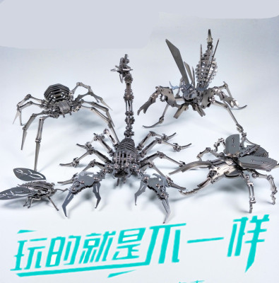 Steel Warcraft Scorpion King Puzzle Decoration Model Overlord Fire-Breathing Ice Dragon Unicorn Horse DIY