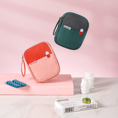 Travel Portable Pill Box Large Capacity Portable Medicine Adventure Car Household Fabrics First Aid Kits Medicine Box Medicine Bag