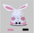 Cute Rabbit Ears Candy Snack Bag Rabbit Ears DIY Gift Plastic Packing Bag 50 13.5*22