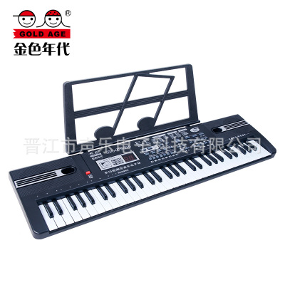 Factory Direct Sales Children's Musical Instrument 61 Key Charging with Microphone Electronic Organ Multifunctional Music Piano Toys