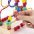 Wooden Bead Toys Three-Line Flower and Bird Bead Rack Early Education Toys for Babies Children's Classic Early Education Toys