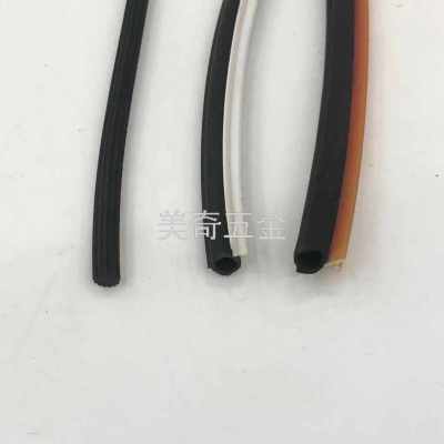 Silicone U-Shaped Sealing Strip Black Aging-Resistant Edge Strip Frameless Glass Doors and Windows Steel Edge Sealing Waterproof Sealing Strip