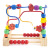 Wooden Bead Toys Three-Line Flower and Bird Bead Rack Early Education Toys for Babies Children's Classic Early Education Toys