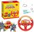 Same Type as TikTok Simulation Steering Wheel Toy with Base Light Music Steering Wheel Simulation Co-Pilot Steering Wheel