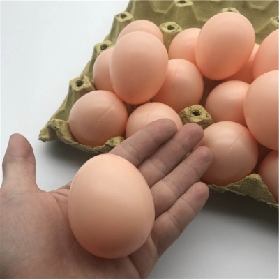 Factory Direct Sales Simulation Plastic Egg DIY Toy Fake Egg Painted Graffiti Pressure-Resistant Simulation of Eggs Breakfast Egg