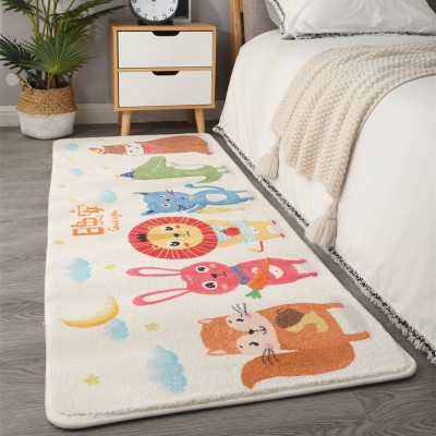 Bedroom Bedside Carpet Children's Blanket Girl's Full-Shop Cute Room Long Cartoon Cashmere-like Home Ground Mat Customization