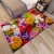 3D Printed Velveteen Floor Mat Floral Pattern Living Room Coffee Table Bedroom Bed Front Carpet Bay Window Foyer Customization Can Be Cut