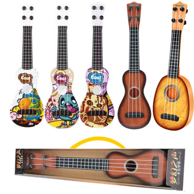 Wholesale Children's Musical Instruments Guitar Ukulele Beginners Can Play Boys' and Girls' Toys Kindergarten Toys