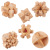 Children's Puzzle Burr Puzzle Unlock Wooden Burr Puzzle Classical Disassembly Adult Traditional Intelligence Toy Set