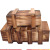 Wooden Three-Open Magic Box Adult Burr Puzzle Leisure Game Student Intelligence Burr Puzzle Creative Pressure Relief Toys