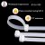 16 Inch White 70 Pound Strength Heavy Duty Cable Tie Self-Locking Nylon Cable Tie, Suitable for Indoor and Outdoor