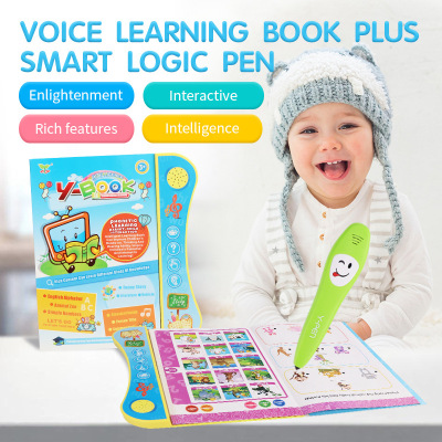 Children's Toys Early Education Enlightenment Puzzle Touch-and-Talk Learning Book with Logic Pen for Study Y-BOOK English Ys2605c