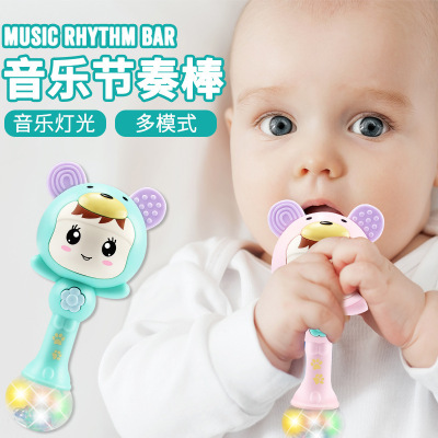 Baby Play Tools 0-1 Years Old Rattle Hand Rattle Music Rhythm Stick Newborn Baby Child Baby 3-6-12 Months Puzzle