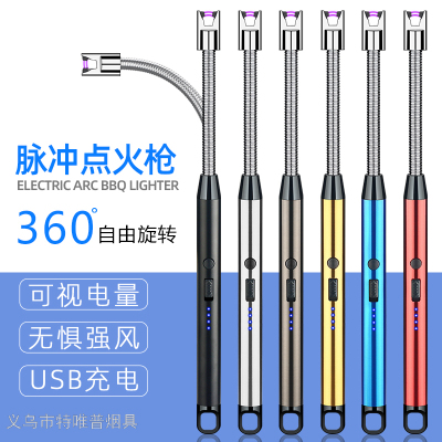 2020 New Pulse Arc Burning Torch USB Pulse Hose Igniter Kitchen Cooker Burning Torch Points Foreign Trade