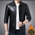 Brand 2020 Jacket Men Haining Genuine Leather Clothes Men's Single Leather Lapel Middle-Aged Fleece Lined/No Velvet outside