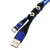 Applicable to Three-in-One Woven Magnetic Data Cable Android Apple iPhone LeTV Typec Fast Charge Magnet Line