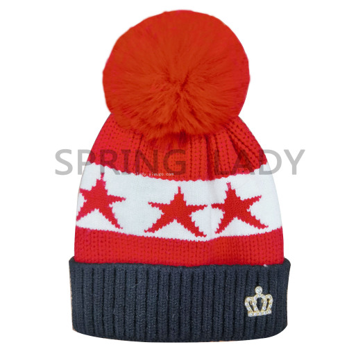 spring lady wool knitted autumn and winter hat cold-proof warm male and female baby cartoon hat cute hat children‘s hat