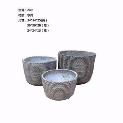 Cement Flower Pot Can Be Placed Outdoor Planting Plant Bonsai Planting Succulent Garden Layout Fish Tank Flower Arrangement Vase