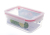 Square Plastic Crisper with Lid Transparent Lunch Box Lunch Box Refrigerator Fresh Food Sealed Microwave Oven Heating