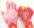 Floral Pu Thin Gloves Nylon Coated Palm Breathable Rubber Hanged Dipped Non-Slip Wear-Resistant Women's Gloves