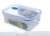 Plastic Transparent Crisper Microwaveable Sealed Fresh-Keeping Lunch Box with Vent Hole Food Preservation Storage Box