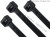 12-Inch (Approximately 30.5cm) Ultra-Heavy Duty 150 Pounds to about 68 Kilograms of Nylon Cable Tie-Wraps, Black