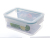 Square Plastic Crisper with Lid Transparent Lunch Box Lunch Box Refrigerator Fresh Food Sealed Microwave Oven Heating