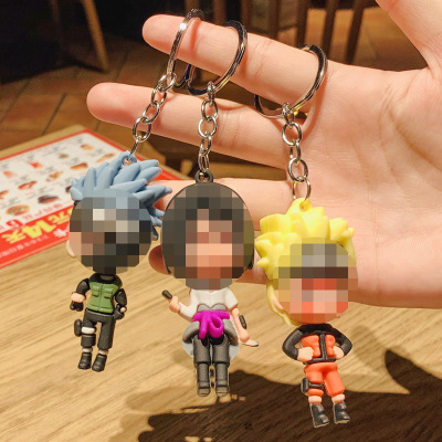 Creative Naruto Series Keychain Cartoon Promotion Small Gift Small Gift Yiwu Wholesale of Small Articles