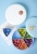 H01-1378 Cartoon Creative Shark Compartment Dried Fruit Tray Candy Plate Home Living Room Dim Sum Plate Plastic Tray