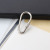 Metal Screw Keychain Metal Ring Pear-Shaped Screw Buckle Hanging Buckle Outdoor Metal D Buckle with Lock Carabiner