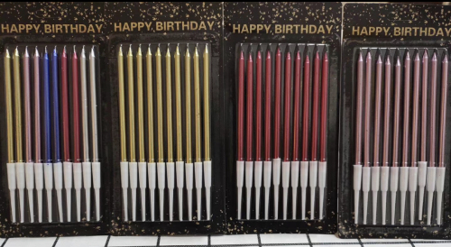 ins wind rainbow gold-plated candle birthday cake candle suction card candle