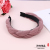Factory Direct Sales Cute and Sweet Solid Color Wide Brim Knot in the Middle Fabric Hair-Hoop Headband Hair Band Various Colors