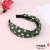 Two-Tone Five-Pointed Star Pattern Decoration Knot in the Middle Headband Women Versatile Headband Non-Slip Hairpin with Broad Edge Hair Accessories